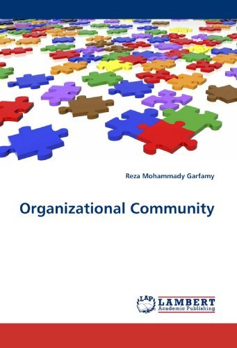 Cover for Reza Mohammady Garfamy · Organizational Community (Pocketbok) (2010)