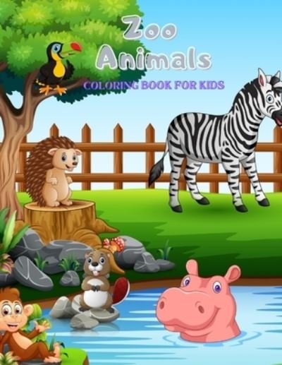 Cover for Fiona Abbott · Zoo Animals - Coloring Book (Paperback Book) (2020)