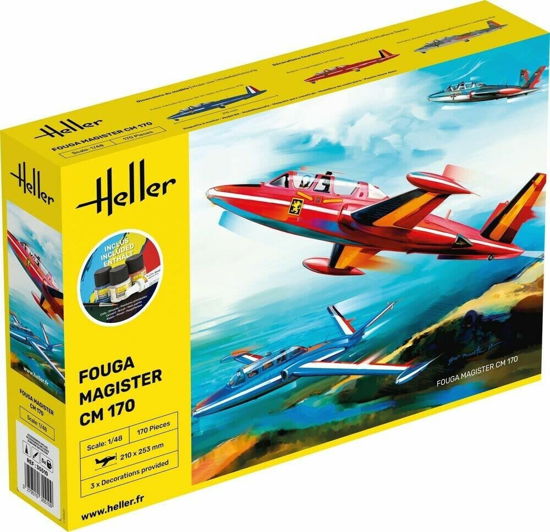 Cover for Heller · 1/48 Starter Kit Fouga Magister Cm 171 (?/22) * (Leketøy)