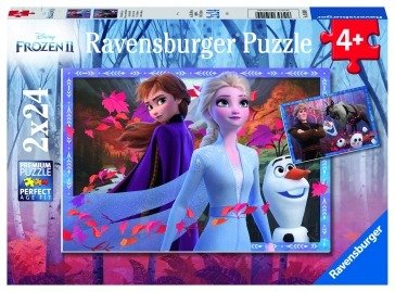 Puzzel 2x24 stukjes Frozen 2 IJzige avonturen - Ravensburger - Gadżety - Ravensburger - 4005556050109 - 2020