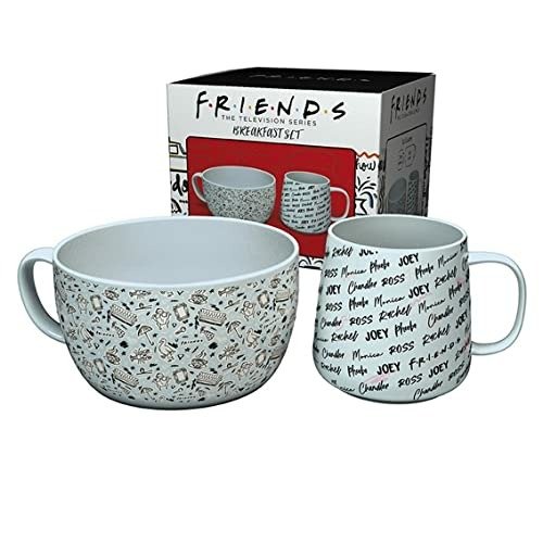 FRIENDS - Breakfast Set Mug + Bowl - Doodle* - Friends - Merchandise - Gb Eye - 5028486485109 - 