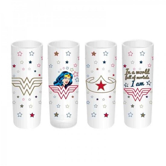 Stars - Shot Glasses - Wonder Woman - Merchandise - HALF MOON BAY LIMITED - 5055453449109 - 