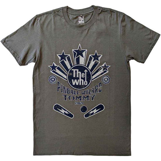 Cover for The Who · The Who Unisex T-Shirt: Pinball Wizard Flippers (T-shirt) [size L] [Grey - Unisex edition]