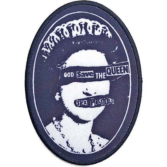 The Sex Pistols Standard Woven Patch: God Save The Queen - Sex Pistols - The - Merchandise -  - 5056368634109 - 