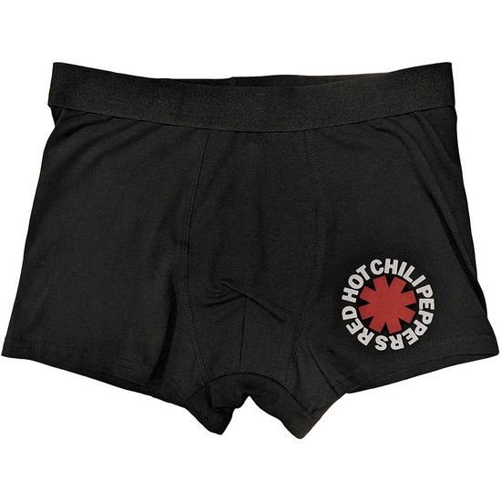 Red Hot Chili Peppers Unisex Boxers: Classic Asterisk - Red Hot Chili Peppers - Produtos - - 5056737214109 - 4 de dezembro de 2023