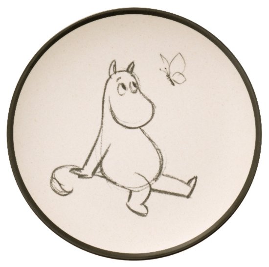 Moomin Bamboo Melamine Plate 21cm - Moomins - Barbo Toys - Andet - GAZELLE BOOK SERVICES - 5704976073109 - 13. december 2021