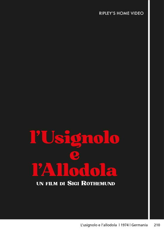 Usignolo E L'Allodola (L') - Usignolo E L'allodola (L') - Films -  - 8054633702109 - 1 juin 2023