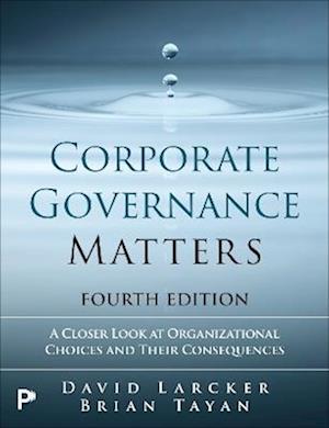 Cover for David Larcker · Corporate Governance Matters 4th edition (Paperback Book) (2025)