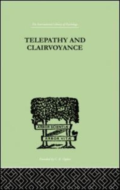 Cover for Rudolf Tischner · Telepathy and Clairvoyance (Paperback Book) (2014)