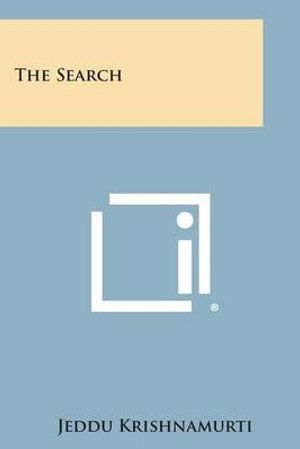 Cover for Jeddu Krishnamurti · The Search (Paperback Book) (2013)