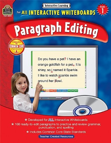 Cover for Teacher Created Resources Staff · Interactive Learning: Paragraph Editing Grd 1 (Paperback Bog) [Pap / Cdr edition] (2013)