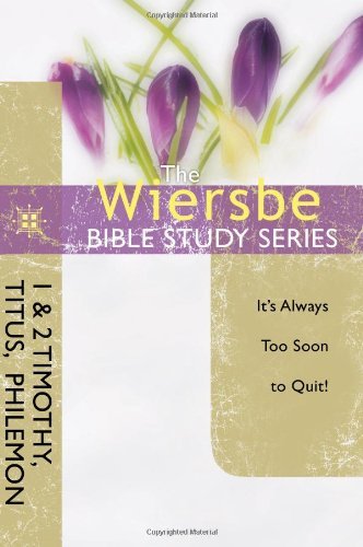 Cover for Warren W. Wiersbe · 1&amp;2 Timothy, Titus, Philemon - Wiersbe Bible Study Series (Paperback Bog) [New edition] (2010)