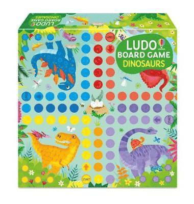 Ludo Board Game Dinosaurs - Game and Book - Kirsteen Robson - Board game - Usborne Publishing Ltd - 9781474998109 - October 13, 2022