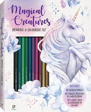 Cover for Hinkler Pty Ltd · Magical Creatures Drawing and Colouring Kit (Book) (2019)