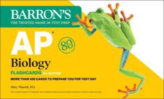 Cover for Wuerth, Mary, M.S. · AP Biology Flashcards, Second Edition: Up-to-Date Review: + Sorting Ring for Custom Study - Barron's Test Prep (Flashcards) [Second edition] (2023)