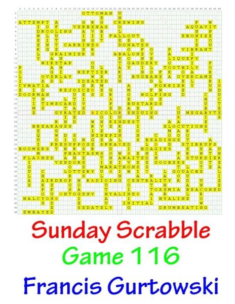 Cover for Francis Gurtowski · Sunday Scrabble Game 116 (Pocketbok) (2016)