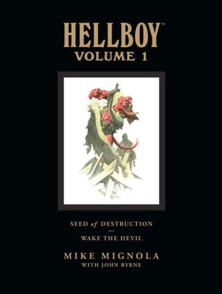 Cover for Dark Horse · Hellboy Library Volume 1: Seed Of Destruction And Wake The Devil (Gebundenes Buch) [Library edition] (2008)