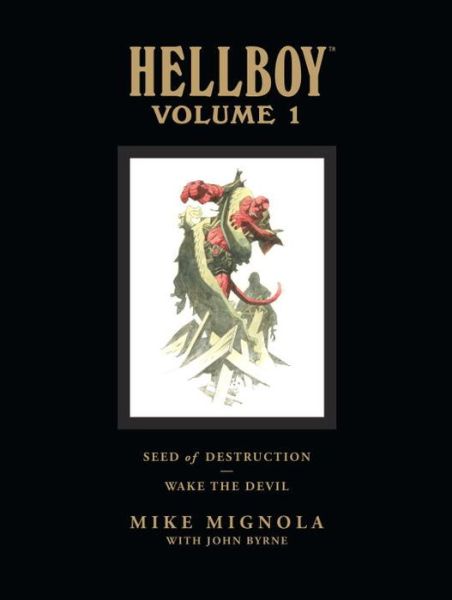 Cover for Dark Horse · Hellboy Library Volume 1: Seed Of Destruction And Wake The Devil (Hardcover bog) [Library edition] (2008)