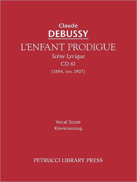 Cover for Edouard Guinand · L'enfant Prodigue, CD 61: Vocal Score (Taschenbuch) [French And English edition] (2010)