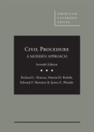 Cover for Richard L. Marcus · Civil Procedure: A Modern Approach - CasebookPlus - American Casebook Series (Multimedia) (Hardcover Book) [7 Revised edition] (2018)