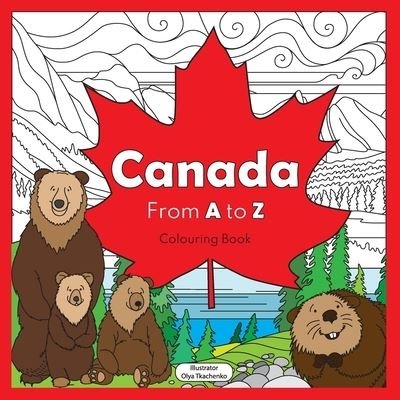 Cover for Tkachenko · Canada from A to Z: coloring book (Pocketbok) (2021)