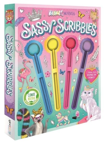 Sassy Scribbles - With Pom-pom Pencils! - Igloo Books - Bøker - Bonnier Books Ltd - 9781837711109 - 31. august 2023