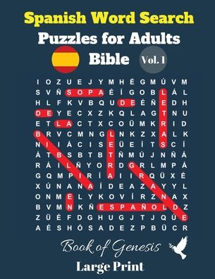 Cover for Pupiletras Publicacion · Spanish Word Search Puzzles For Adults: Bible Vol. 1 Book of Genesis, Large Print (Paperback Book) [Large type / large print edition] (2020)