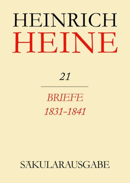 Cover for H. Heine · Heine-Säkularausg.21 (Buch) (1970)