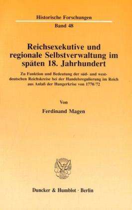 Cover for Magen · Reichsexekutive und regionale Sel (Book) (1992)