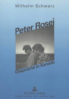 Cover for Schwarz · Peter Rosei: Gespraeche in Kanada (Paperback Book) (1992)