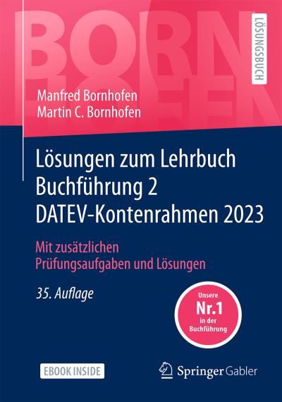 Cover for Manfred Bornhofen · Lösungen Zum Lehrbuch Buchführung 2 DATEV-Kontenrahmen 2023 (Book) (2024)