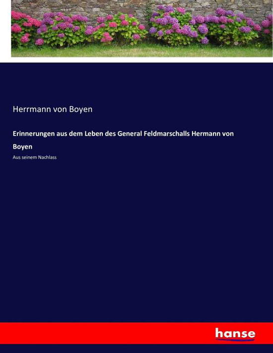 Cover for Boyen · Erinnerungen aus dem Leben des Ge (Book) (2016)