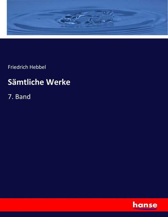 Cover for Hebbel · Sämtliche Werke (Book) (2017)