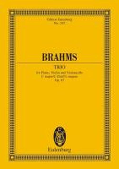 Cover for Johannes Brahms · Piano Trio C Major Op 87 (Paperback Book) (1981)