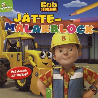 Cover for Byggar Bob - jättemålarblock med 56 motiv att färglägga! (Book) (2018)