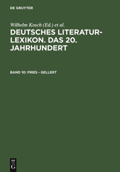 Fries - Gellert - Lutz Hagestedt - Books - Walter de Gruyter - 9783908255109 - May 22, 2007