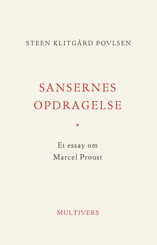 Cover for Steen Klitgård Povlsen · Sansernes opdragelse (Sewn Spine Book) [1st edition] (2025)