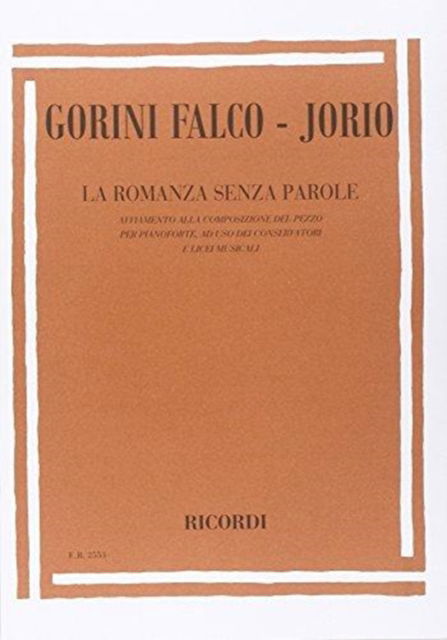 Cover for La Romanza Senza Parole (N/A) (2017)