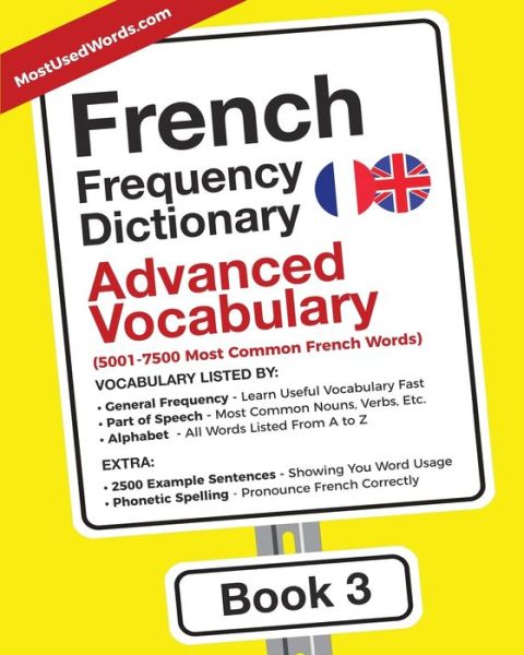 Cover for Mostusedwords · French Frequency Dictionary - Advanced Vocabulary (Paperback Book) (2018)