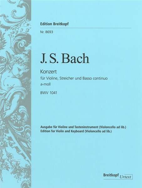 Cover for JS Bach · Violinkon.BWV1041,KA+Sti.EB8693 (Bog) (2018)