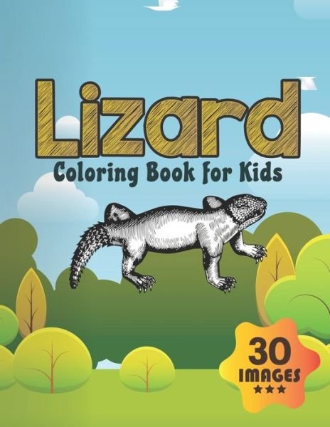 Cover for Neocute Press · Lizard Coloring for Book (Paperback Bog) (2020)