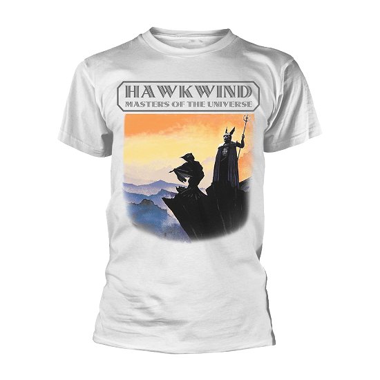 Cover for Hawkwind · Masters of the Universe (White) (T-shirt) [size S] (2021)
