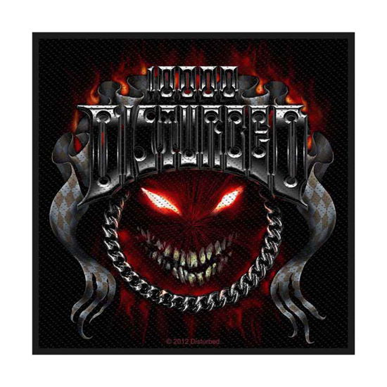 Disturbed Standard Woven Patch: Chrome Smile - Disturbed - Merchandise - PHD - 5055339732110 - 26. august 2019