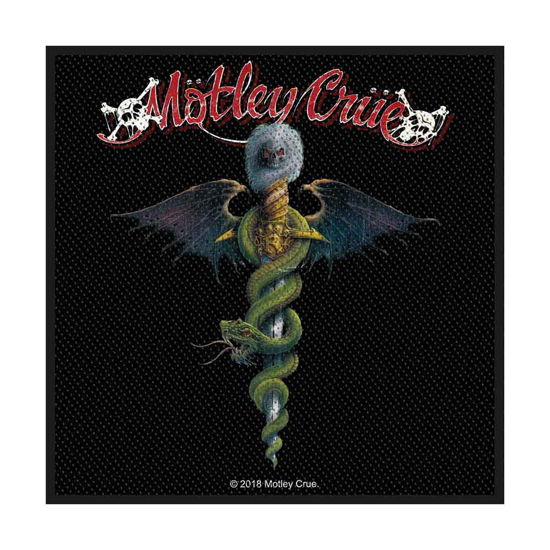 Motley Crue Standard Woven Patch: Dr Feelgood - Mötley Crüe - Koopwaar - PHD - 5055339790110 - 19 augustus 2019