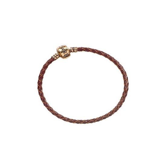Fantastic Beasts: Brown Leather Charm Bracelet 19 Cm (Braccialetto) - Fantastic Beasts - Merchandise -  - 5055583409110 - 7. februar 2019