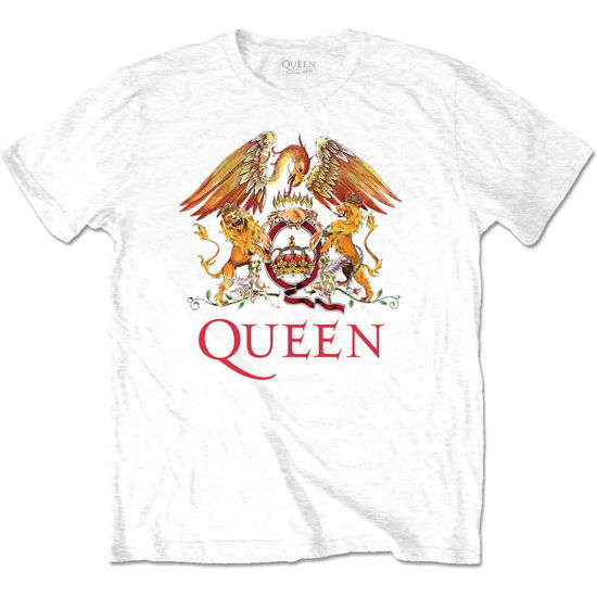 Queen Unisex T-Shirt: Classic Crest - Queen - Produtos -  - 5056170648110 - 