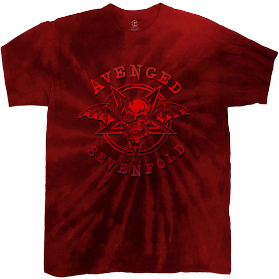 Cover for Avenged Sevenfold · Avenged Sevenfold Unisex T-Shirt: Pent Up (Red) (Wash Collection) (T-shirt) [size S] (2021)