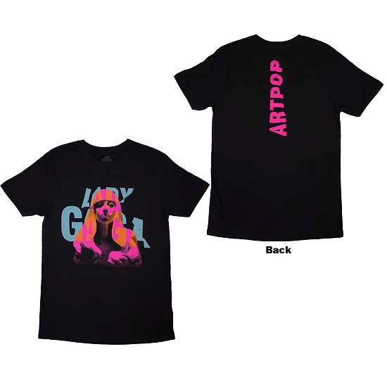 Lady Gaga Unisex T-Shirt: Artpop Cover (Back Print) - Lady Gaga - Fanituote -  - 5056737245110 - 