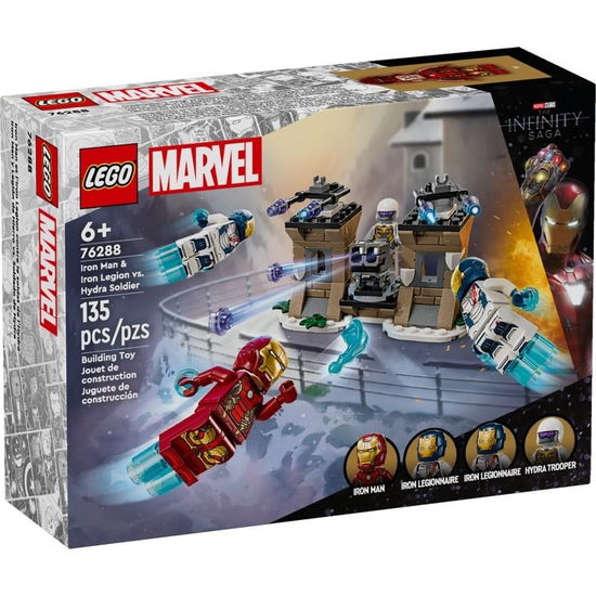 Cover for Lego: 76288 · Super Heroes Marvel - Iron Man E Legione Di Ferro Vs. Soldato Hydra (MERCH)