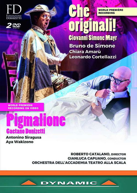 Pigmalione / Che Originali! - Donizetti / Mayr - Elokuva - DYNAMIC - 8007144378110 - maanantai 2. heinäkuuta 2018